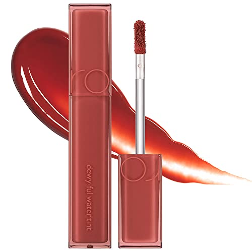 rom&nd brillo de labios con tinte de agua tinte de labios de larga duración | Brillo labial hidratante natural MLBB | 0.18 fl oz (04 chile arriba)