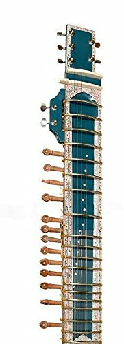 Generic Indienkultur Professional Indian Musical String Instrument Electric Travel Sitar, Blue #TOP2