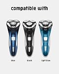 Uijino Têtes de remplacement d'arbre électrique pour hommes compatibles avec SweetLF Rasoir électrique SWS7105 SWS7105BK, 3 Lames de remplacement (plaques seulement), 2 Brosse de nettoyage