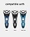 Sweetlf Replacement Blades for SweetLF Electric Razor for Men, 12 Pack SweetLF Shaver Blades, SWS7105 Replacement Blades for SweetLF Shaver SWS7105 SWS7105BK, 2 Cleaning Brush