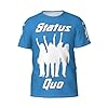 Men's Status Rock Band Quo High-Stretch Non-restrictive T-Shirt Loose and Comfortable Top Durable and Soft T-Shirt Multicolor S #5