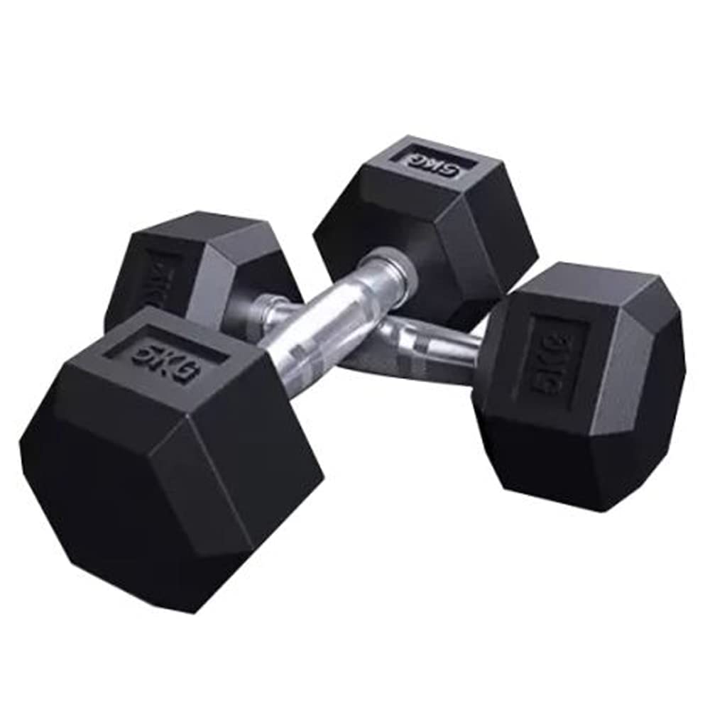 英語太② Buy TTC Fitness Hexagonal Dumbbell pair, Rubber Coated Steel