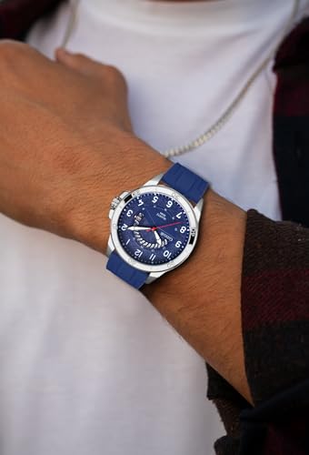 Image of Waterproof Watch Analog Military Stylish Durable Timepiece for Men Boy Sports Wrist Quartz Watches,Silicone Strap