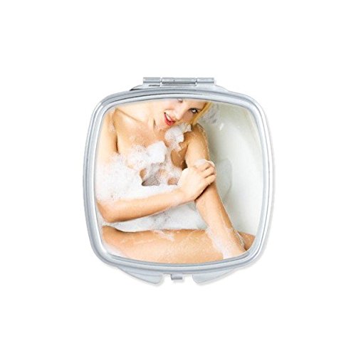 Miroir de maquillage compact double face pour retouches beauté précises et rapides
