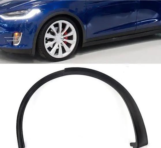 Moldura de guardabarros trasero para Tesla Model X, embellecedor de ceja de rueda izquierda 6