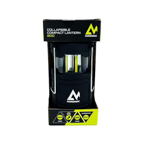 Nordrok 75022 Collapsible Compact Lantern 600, Black - Image 2