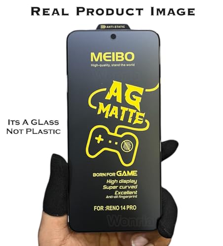 Image of WonRia Pack 1- Matte Screen Guard Protector for OnePlus Nord 5 5G Matte Tempered Glass Edge to Edge [Anti-FingerPrint | Anti-Glare | Shinning Border] - (Made of Glass)