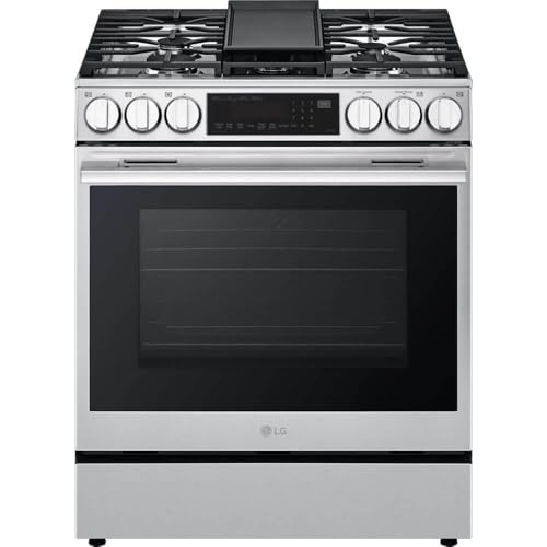 LG LSGL6335X 6.3 Cu. Ft. Stainless Slide-In Convection Smart Gas Range with Air Fry