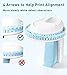 Vixic Home Embossing Label Maker-3D Portable Handheld Label Printer with 3 Rolls,Omega S Embossed Labelling Machine Lettering Embosser Vintage Labels for School,Kids,Office Organization Blue