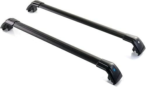 Miniatura 2 de 2 barras transversales de aluminio con cerradura para equipaje, barras transversales compatibles con Mercedes Benz GLA H247 2020-2024, color negro