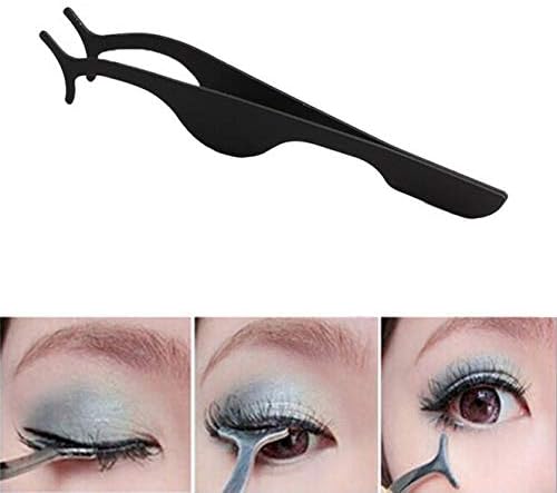 2pcs Eyelash Applicator Tool Eyelash Tweezers Lash Tool for False Lashes Lash Tools for Eyelash Extensions Fake Eyelash Applicator Lashes Clip Eyelash Tweezer Set
