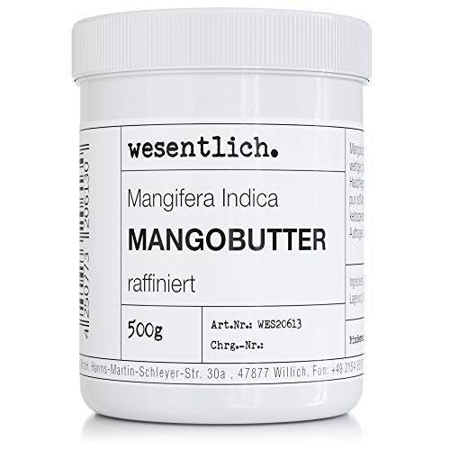 Preisvergleich Produktbild Mangobutter von wesentllich. 500g - 100% rein, vegan und ohne Zusatzstoffe