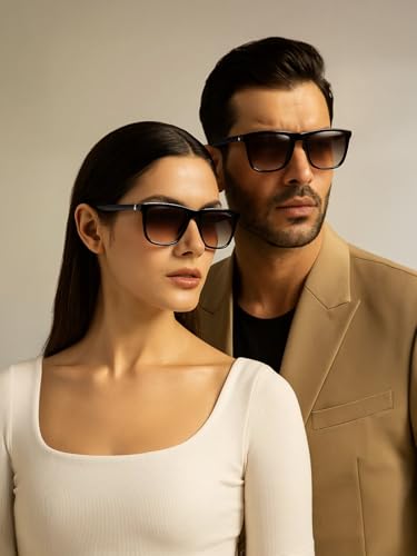 Image of IDEE | 100% UV protected | Unisex | Large | Full Rim | Square | Gradient Lens Polycarbonate Frame
