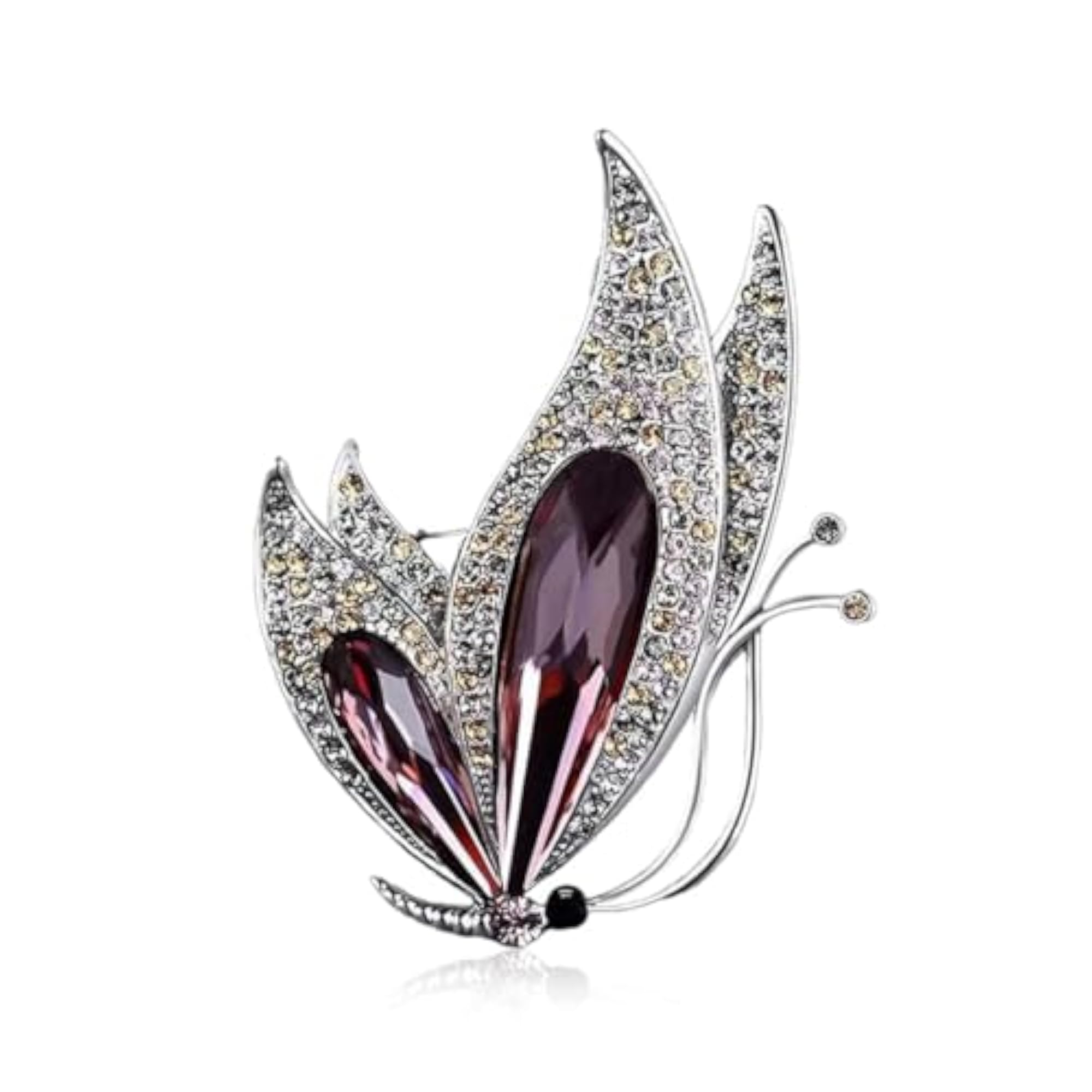 Butterfly Rhinestone Brooch Pin for Women