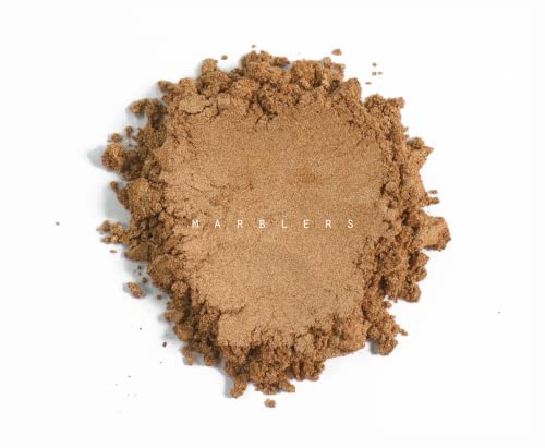 Marblers Fine Natural Mica Powder [Bronze] 0.11Oz (3G) | Highly Pigmented | Non-Toxic, Vegan, Cruelty-Free | Eyeshadow, Body Butter, Nail Polish, Nail Art | Party, Body, Face Makeup #TOP1