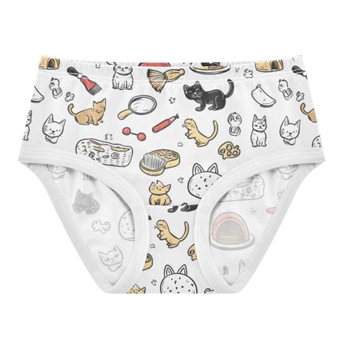 ZZKKO Pet Food Toy Girls Underwear Toddler Panties for Girls Comfort Brief Size 8Y
