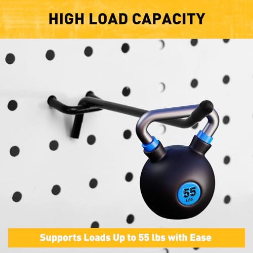 image for ELEAD 60-Piece 4 Inch Extra Thick Pegboard Hooks, Heavy Duty Peg Board