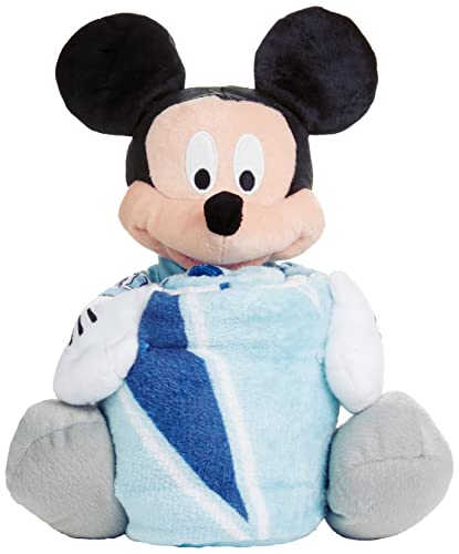 Northwest NCAA Alabama Crimson Tide Character Hugger Pillow & Silk Touch Throw Blanket Set, 40" x 50", Mickey Mouse