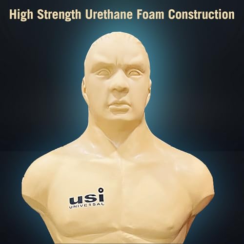 Image of USI Universal Body Bag & Base Unit | Standing Punching Dummy | Boxing Training Equipment | Punching Bag Stand Adult | Freestanding Kickboxing and MMA Trainer | Head & Torso Mannequin