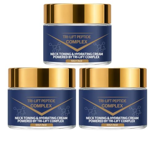 Image of Tri-Lift Peptide Complex Cream, Anti Aging Neck Firming Moisturizer, Long-Term Anti-Ageing, Wrinkles, for Neck and Skin for All Skin Types,3
