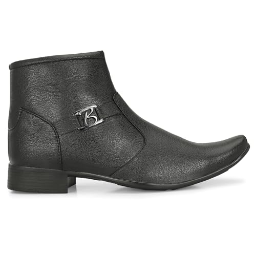 Image of Karaddi mens Boots Mid Top Ankle Zipper Aa072 Ankle Boot