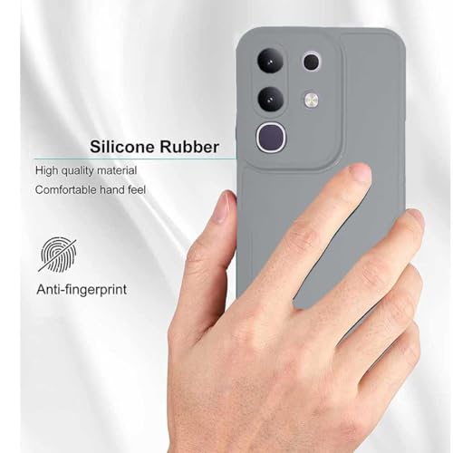 Image of Soft Flexible Back Cover Compatible with Vivo T4x 5G / iQOO Z10x 5G - Silicone Grey