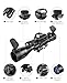 MidTen 4-16x50 AO Hunting Rifle Scope Dual Illuminated Optics & Illuminated Sight 4 Holographic Reticle Red/Green Dot Sight & Laser Sight & Flashlight