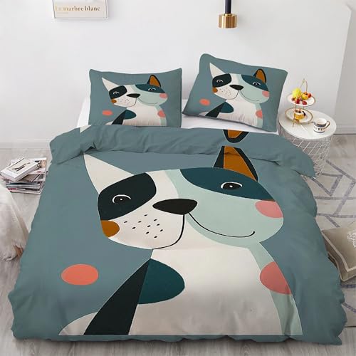 Parure de Lit Chiot Douce en Microfibre Infroissable avec Fermeture Éclair - 2