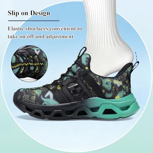 Image of VITUOFLY Boys Girls Sneakers Kids Mesh Lightweight Running Tennis Shoes