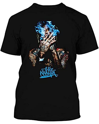 Camisetas para hombre Wiz Khalifa ASAP Wall Poster Di Painting Calligraphy Da 68 T Shirt, Negro , XXL