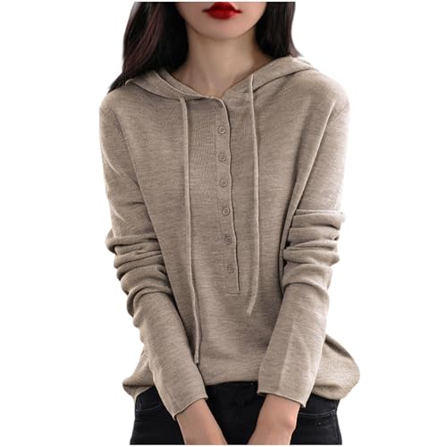 Crochet Hooded Knit Basic Outerwear for Women Winter Fall Long Sleeve Hoods Outfits Women 2025 Fashion Y2K