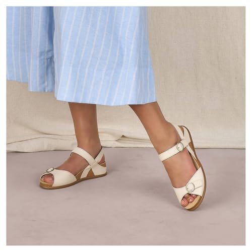 Image of Dansko Candace Wedge Sandal for Women -Comfortable Wedge with Arch Support -Fully Adjustable Straps-Versatile Casual to Dressy Footwear -Lightweight Rubber Outsole