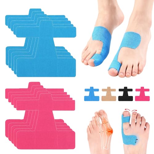 Cinta de kinesiología para hallux valgus precortada que alinea el dedo gordo
