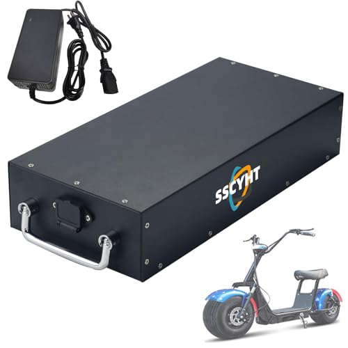 Batterie moto électrique 60V lithium avec chargeur pour e-scooter