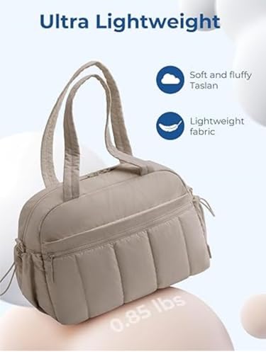 Women's Waterproof Gym Bag with Wet Pocket - Lightweight Travel Duffel Bag for Fitness & Weekend Trips, Sports Tote with Separate Wet Compartment, Carry-On Luggage for Yoga, Swimming & Workout (grey)3