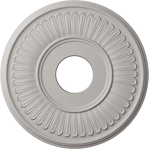 Image of 15 3 /4 inchOD x 3 7 /8 inchID x 3 /4 inchP Berkshire Ceiling Medallion (Fits Canopies up to 7 inch), Hand-Painted Ultra Pure White