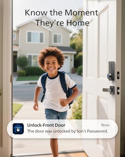 Philips Wi-Fi Door Lock, WiFi Smart Lock Keyless Entry Deadbolt for Front Door, Compatible with Alexa & Google Assistant, Remote Control, Built-in WiFi, APP Fingerprint Passcode Unlock, Auto Locking - Image 6