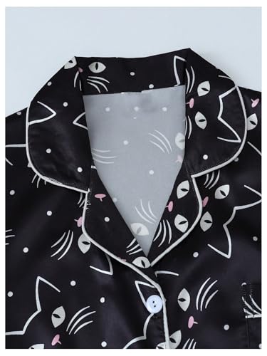 Image of Verdusa Pajamas For Women Set 2 Piece Summer Pajama Sets Cute Pjs Lounge Matching Button Shirt with Shorts