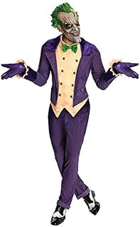 Rubie's Official DC Joker Costume, Batman Arkham City, Adult Standard Size , Purple