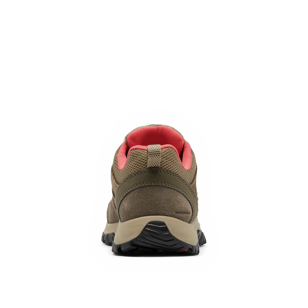Columbia Redmond 3 Wp, Scarpe da Trekking Basse Donna, Pebble Red Coral, 41 EU