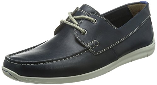 Clarks Herren Karlock Step Bootsschuhe, Blau (Navy Leather)