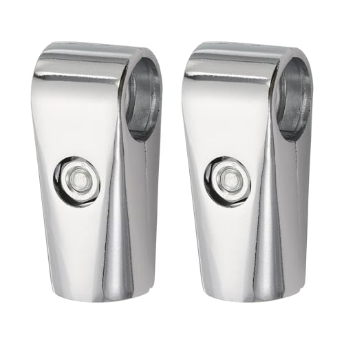 QUARKZMAN Pantalla Estante Abrazadera 2uds 3/4' 19mm Estante Pantalla Estante Abrazadera Bidireccional Aluminio Aleación Tubería Accesorios Secado Rejilla Conexión Fijación Junta