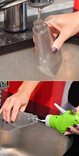 Image of HOME-X 3-in-1 Windshield Squeegee with Spray Bottle, Blade, and Microfiber Cloth, Car Cleaning Tool