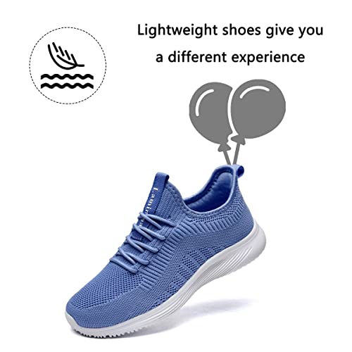 Image of Lamincoa Womens Slip On Walking Shoes Non Slip Casual Road Running Lightweight Mesh Fashion Sneakers for Gym Travel Workout