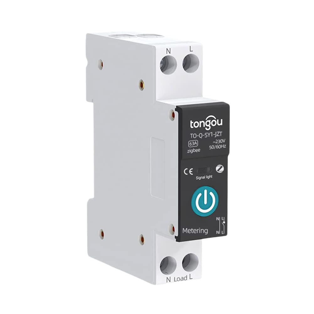 DAZZLEEX pour Zigbee pour Tuya Disjoncteur Intelligent 25A 1P DIN Rail Home Télécommande