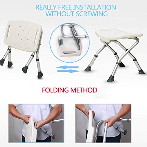 Tabouret de douche médical pour handicapé avec siège de bain confort - 6
