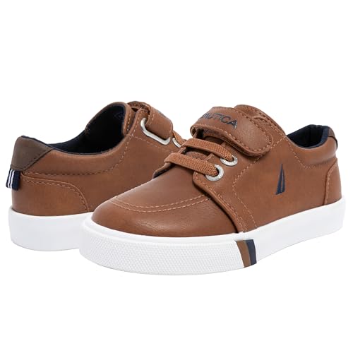 Image of Nautica Kids Adjustable Strap Shoes | Comfortable Casual Sneakers for Boys and Girls, Toddlers & Little Kids