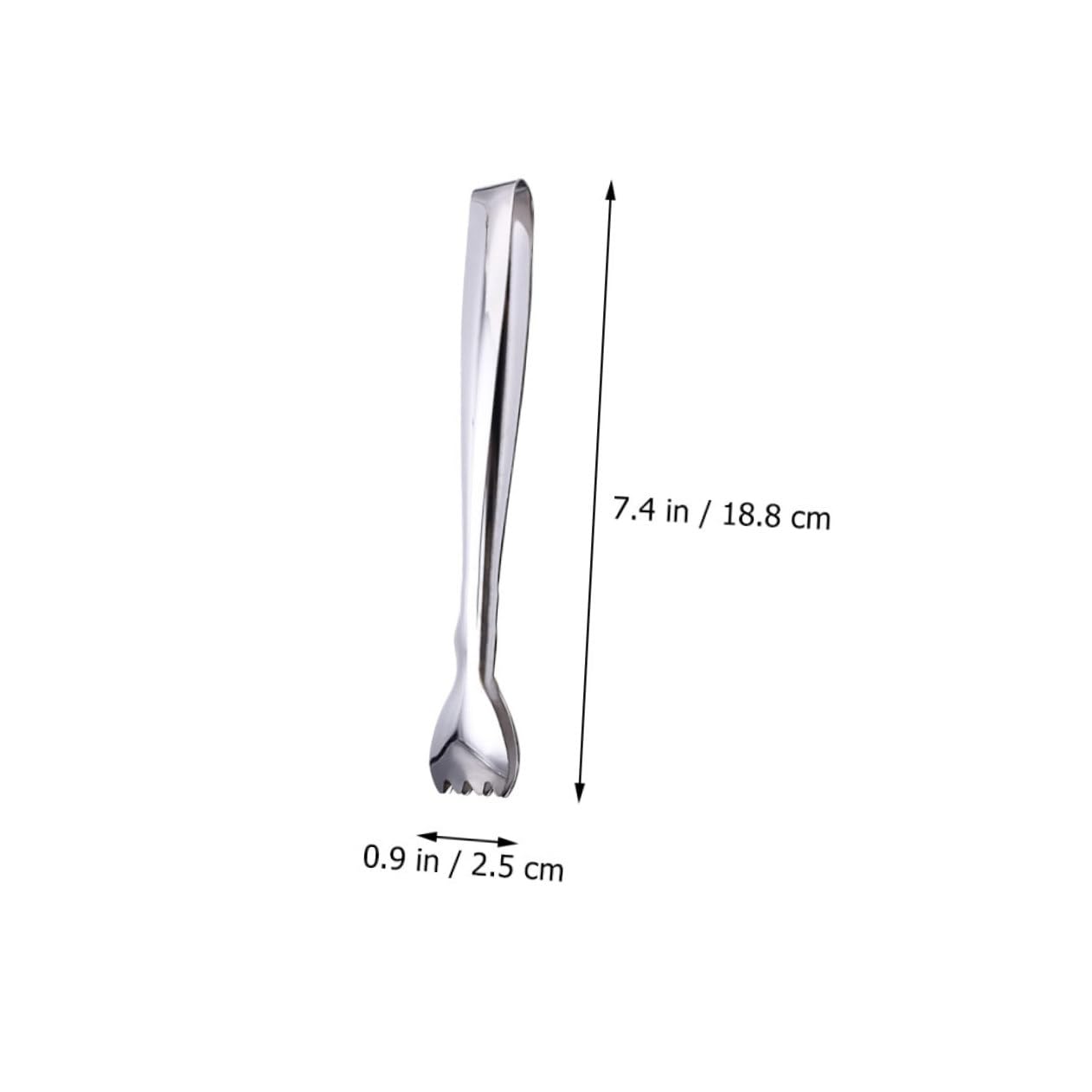 Cabilock 3Pcs Stainless Steel Serving Tongs Effortless Food Pickup for Ice Sugar Appetizers for Home Parties Restaurants Bars