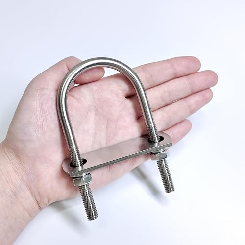 Image of 16 Sets M8 U-Bolts,u-Bolts 2 inch (50mm) Wide,U-Bolts with Nuts