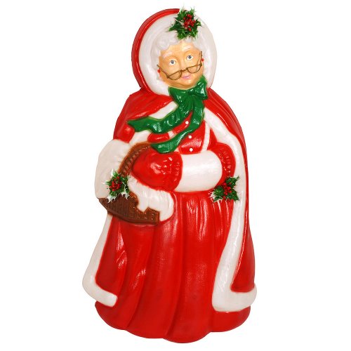 GENERAL FOAM PLASTICS 006192 Light Up Mrs Claus Red/White, 40 Inch, 40
